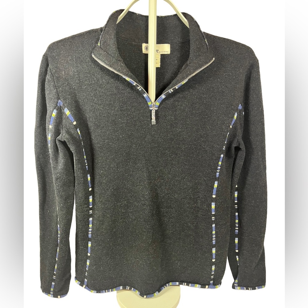 Neve Designs 100% Wool Sweater Charcoal Grey, size large
